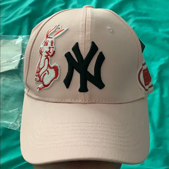 pink ny gucci hat